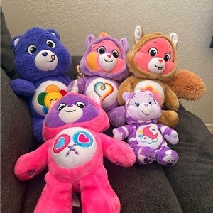 Care Bears Purple and Pink Stuffed Animals Collection